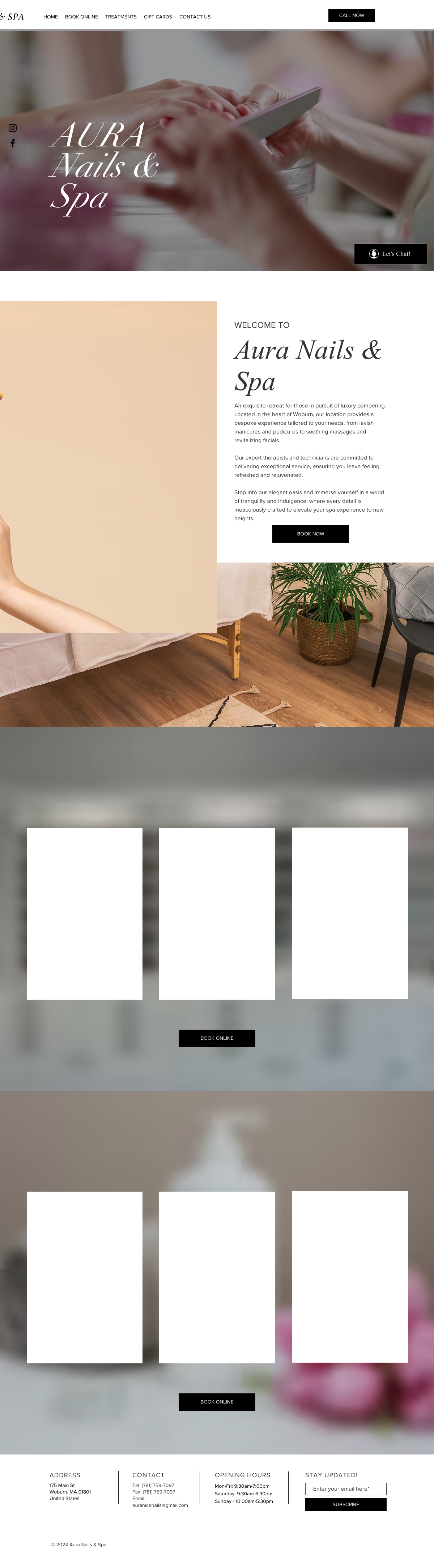 Aura Nails & Spa, Woburn MA